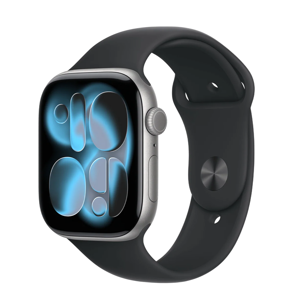 Apple Watch Series 11 GPS + Cellular 46mm Space Grey Aluminium Case with Black Sport Band | M/L