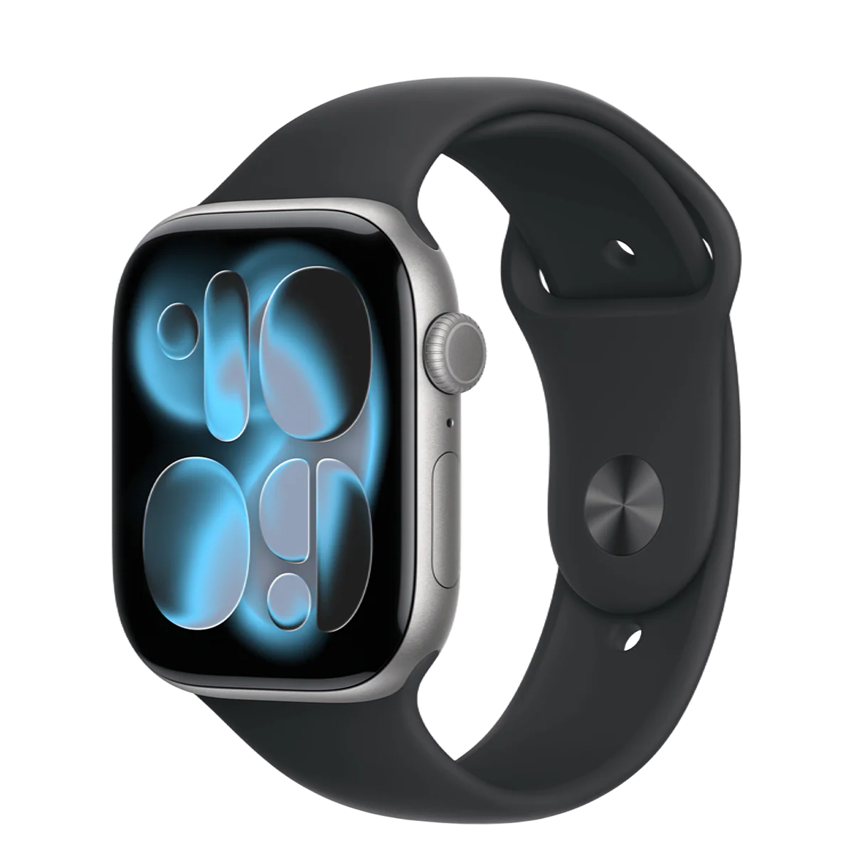 Apple Watch Series 11 GPS + Cellular 46mm Space Grey Aluminium Case with Black Sport Band | M/L