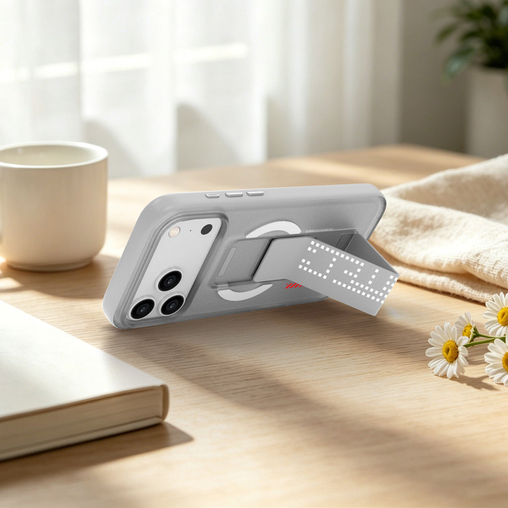 aslitec MATTMAG Matte MagSafe Case with Leather Kickstand for iPhone 18 Pro