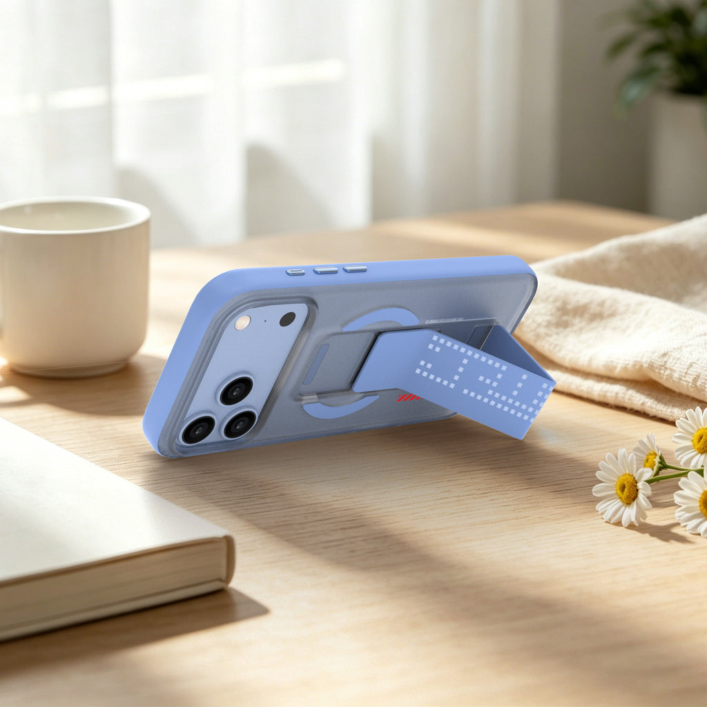 aslitec MATTMAG Matte MagSafe Case with Leather Kickstand for iPhone 18 Pro