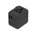 LZEL Voyage GlobePowers 35W GaN III Fast PD Travel Adapter | Black