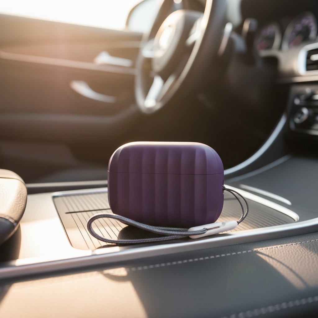 Asli Global Airpods Pro 2 Silicone Case with Anti Drop Protection | Purple