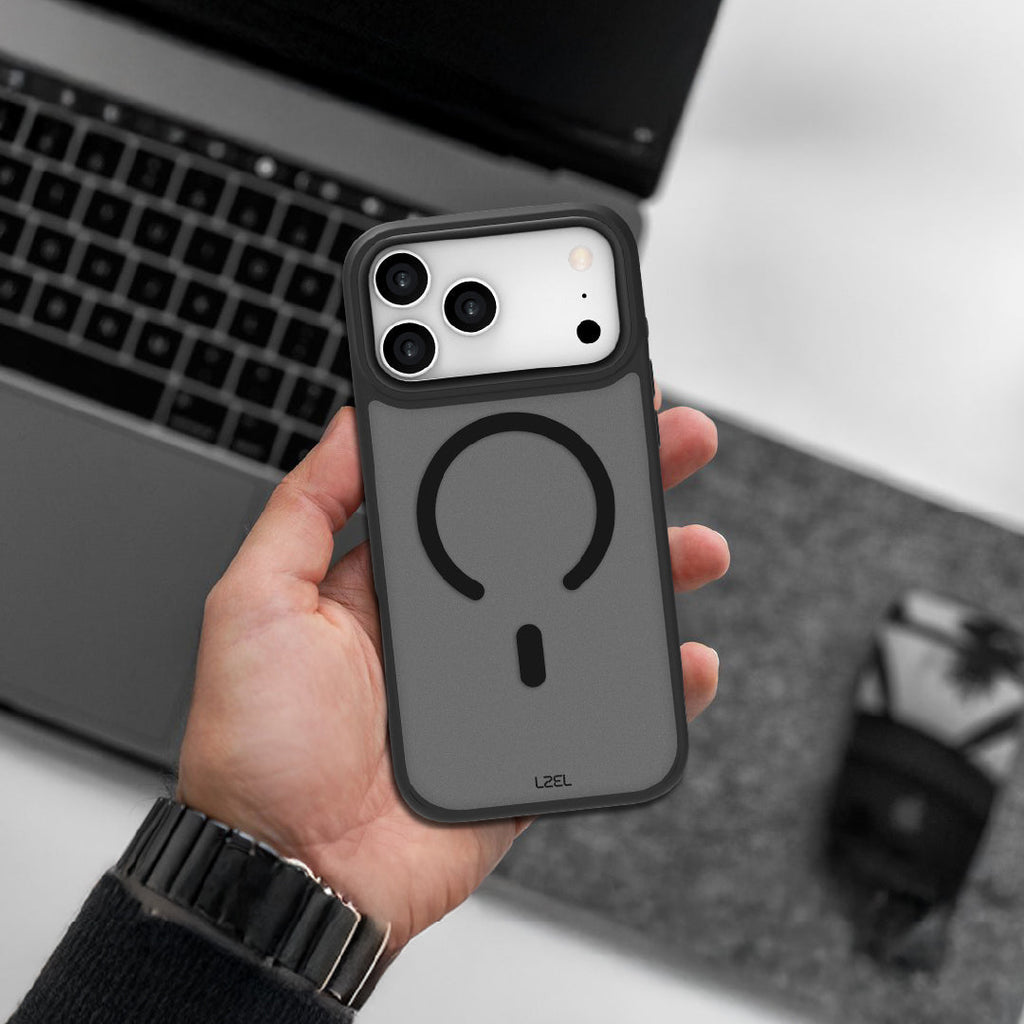 LZEL MagRevo Shield Case for iPhone 17 Pro Max | Black