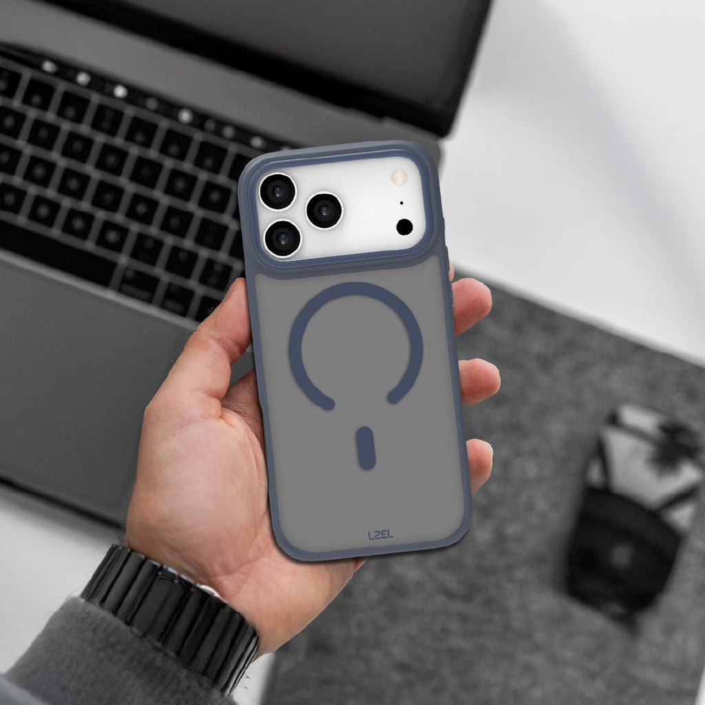 LZEL MagRevo Shield Case for iPhone 17 Pro Max | Mood Indigo