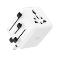 LZEL Voyage Globepower 2500 Watt Universal Multi Travel Plug Adapter | White