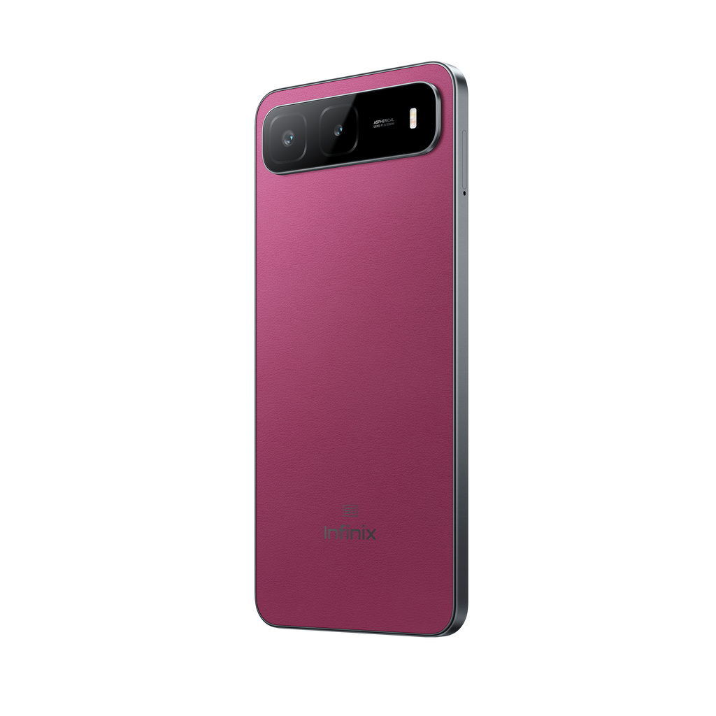 Infinix Hot 60i 5G - 6.75" 120Hz Smooth Display - 128GB Storage, 4GB RAM  4GB Extended - 6000mAh Battery - 50MP Camera - IP64 | Plum Red