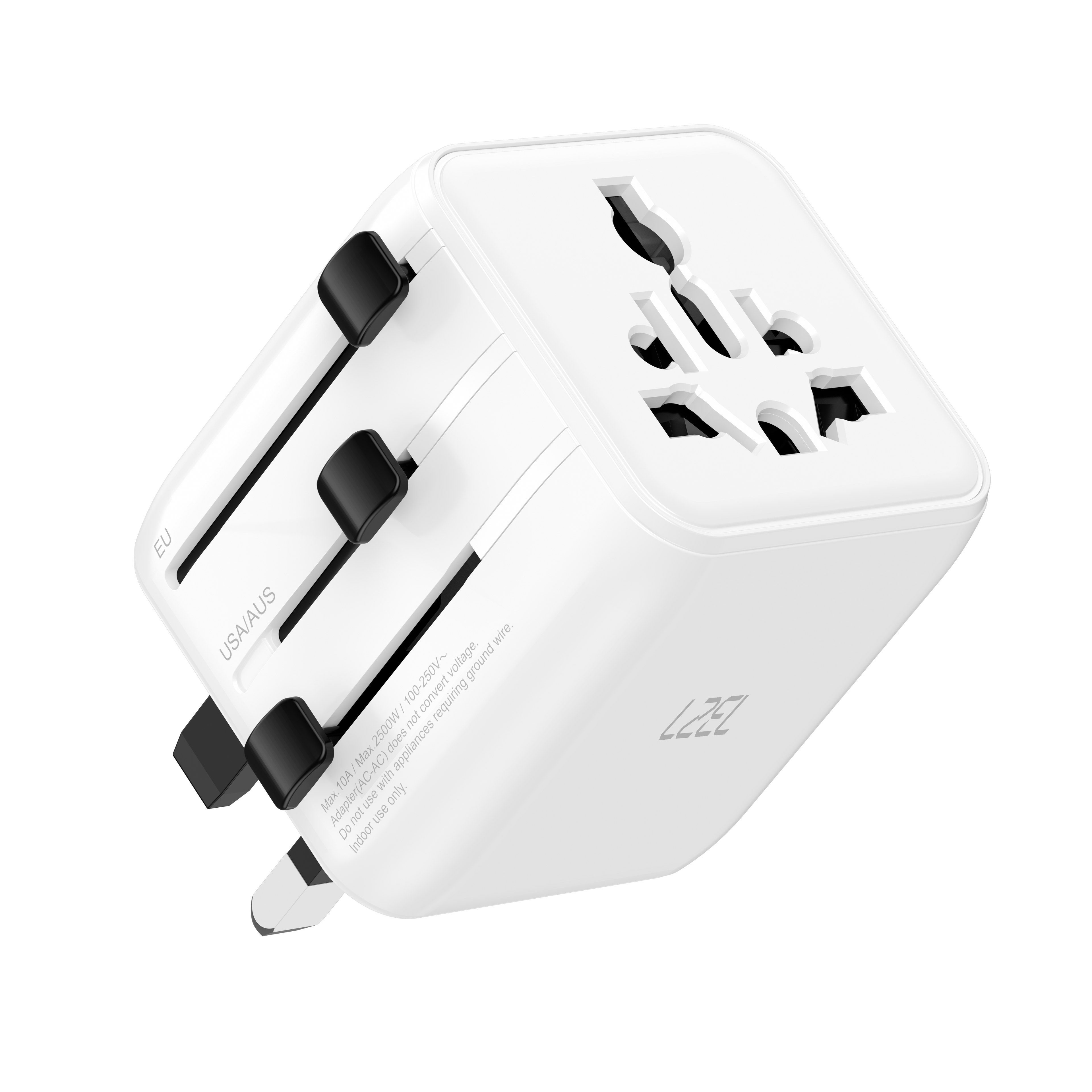 LZEL Voyage Globepower 2500 Watt Universal Multi Travel Plug Adapter