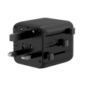 LZEL Voyage Globepower 2500 Watt Universal Multi Travel Plug Adapter | Black