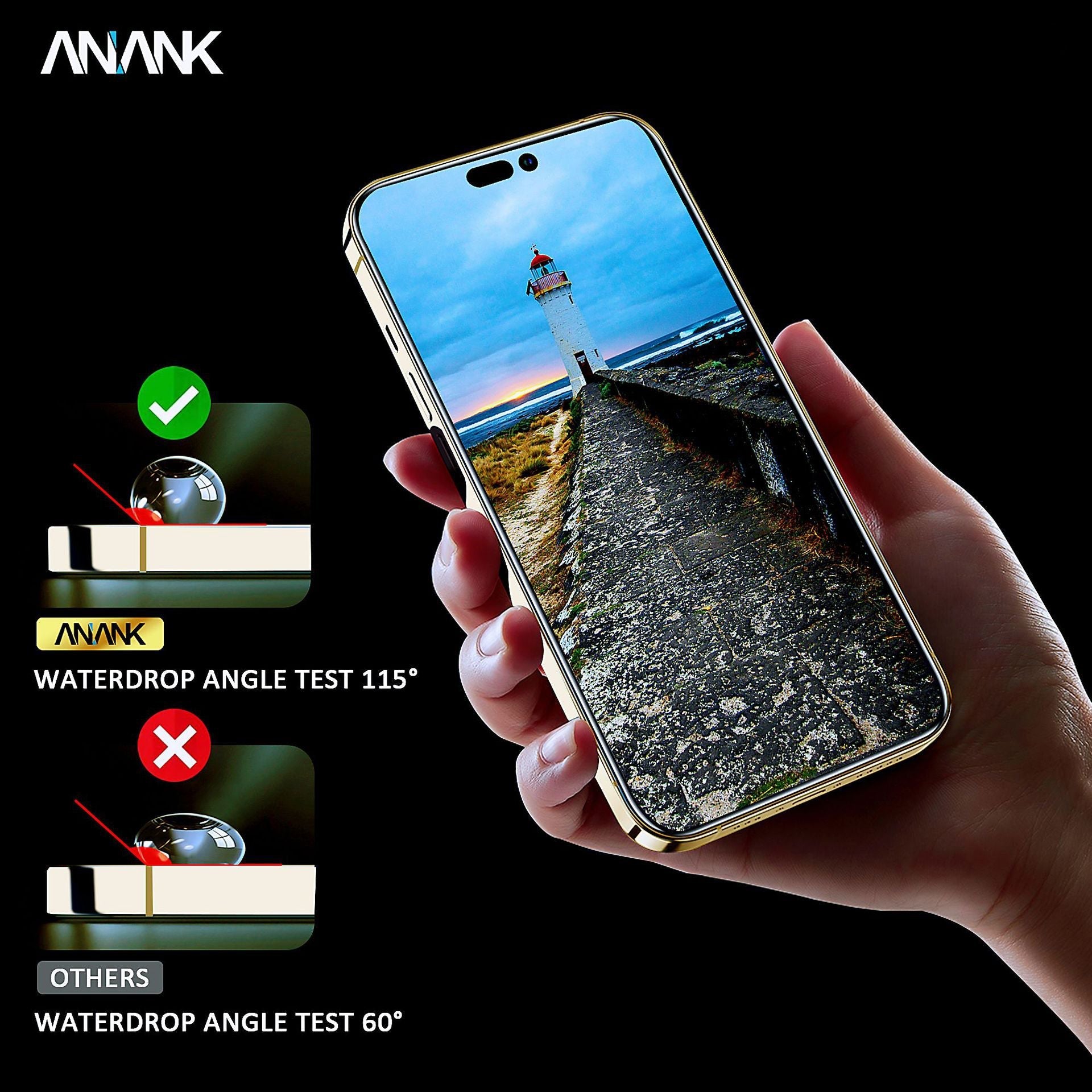 Anank iPhone 15 Plus 2.5d Reinforced Edge Glass