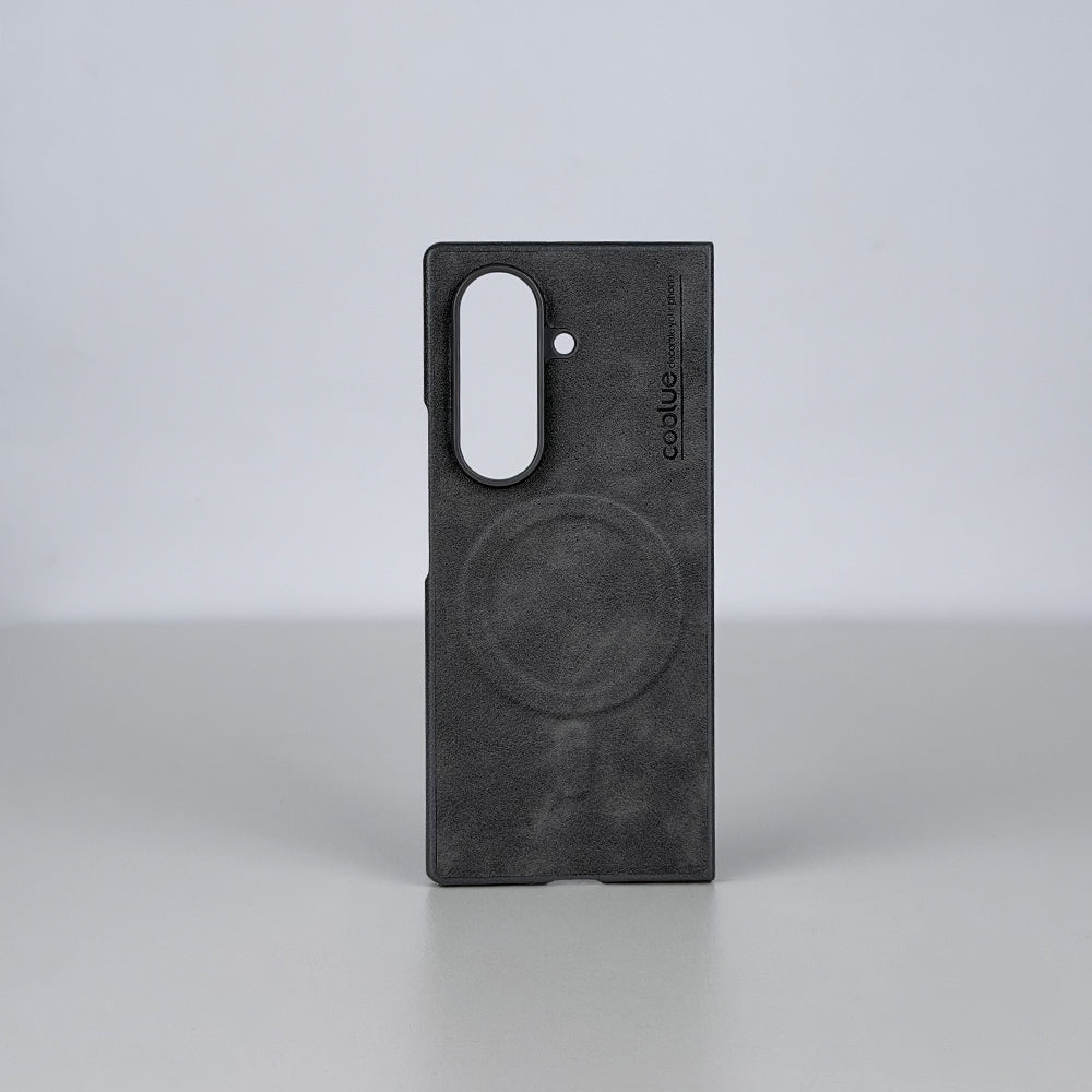 Coblue Premium Leather Magnetic Case â€“ Samsung Galaxy Z Fold 7 | Gray