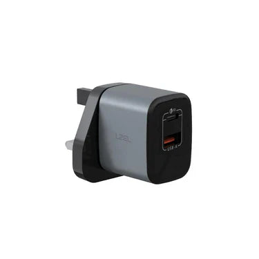 LZEL VoltixCharge 35W Dual Port USB-A USB-C GaN Wall Charger