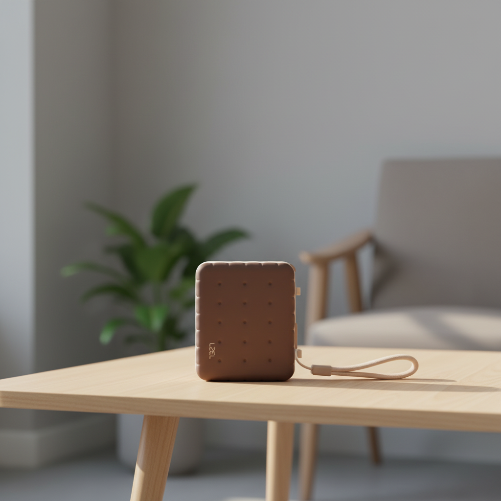 LZEL ZenoFlex MaxLux Mini 10000mAh PD Power Bank â€“ 20W Output / 18W Input (15W Wireless) | Coffee