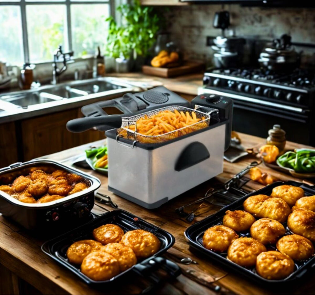 Sayona Electric Deep Fryer â?? 3L, Stainless Steel