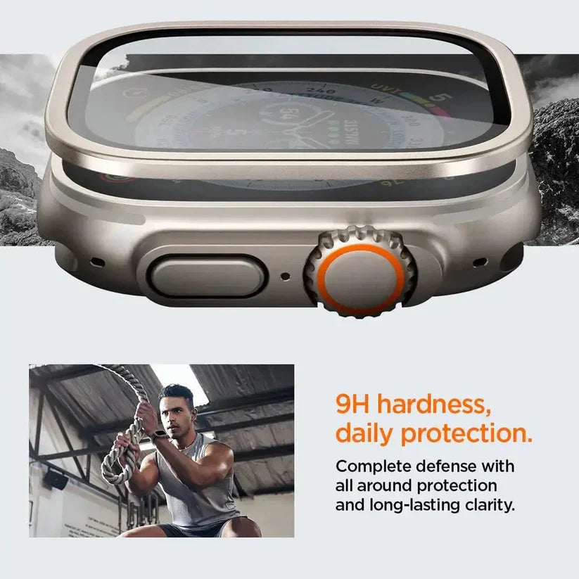 LZEL Zentrix Shield Titanium Edge Screen Protector For 49mm Watch | Titanium