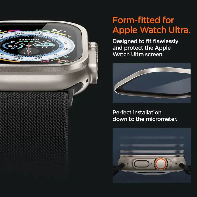 LZEL Zentrix Shield Titanium Edge Screen Protector For 49mm Watch | Titanium