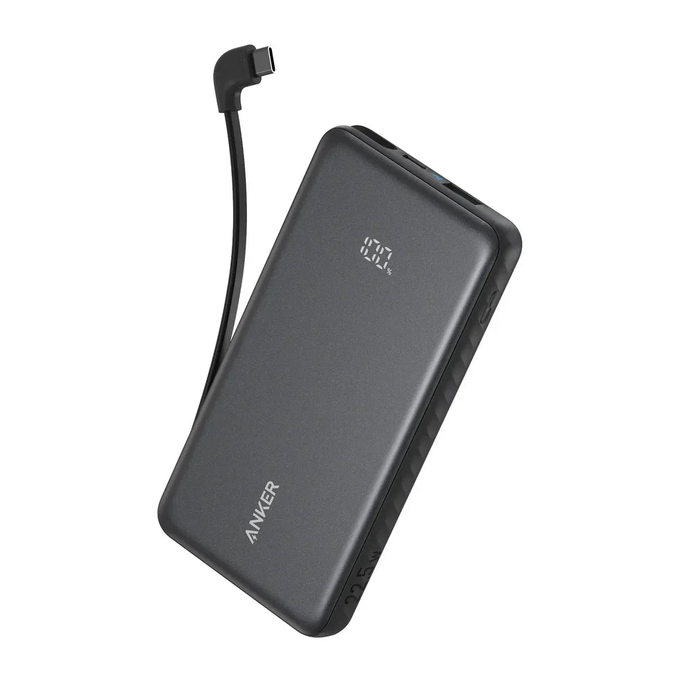 Anker Zolo Power Bank 20,000mAh 22.5W with Built-In USB-C Cable