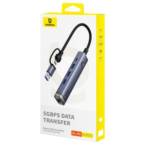 Baseus UltraJoy Series 4-Port HUB AIR | Space Grey