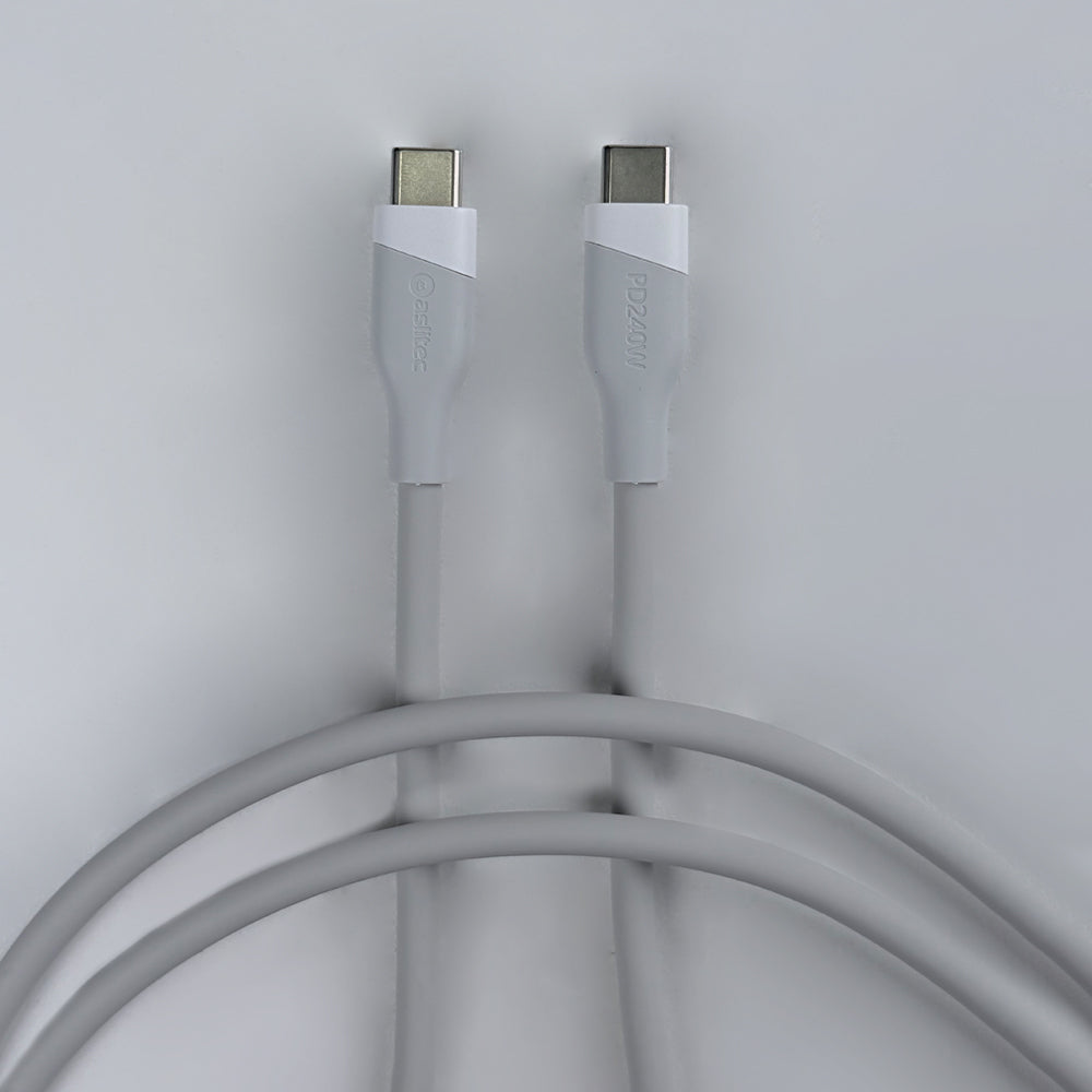 aslitec SILICORECHARGE 240W Fast Charging & Data Cable â€“ USB-C to USB-C