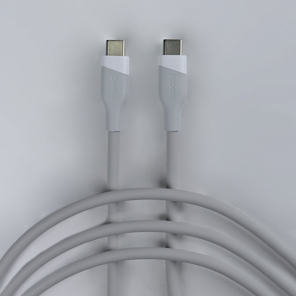 aslitec SILICORECHARGE 240W Fast Charging & Data Cable â€“ USB-C to USB-C