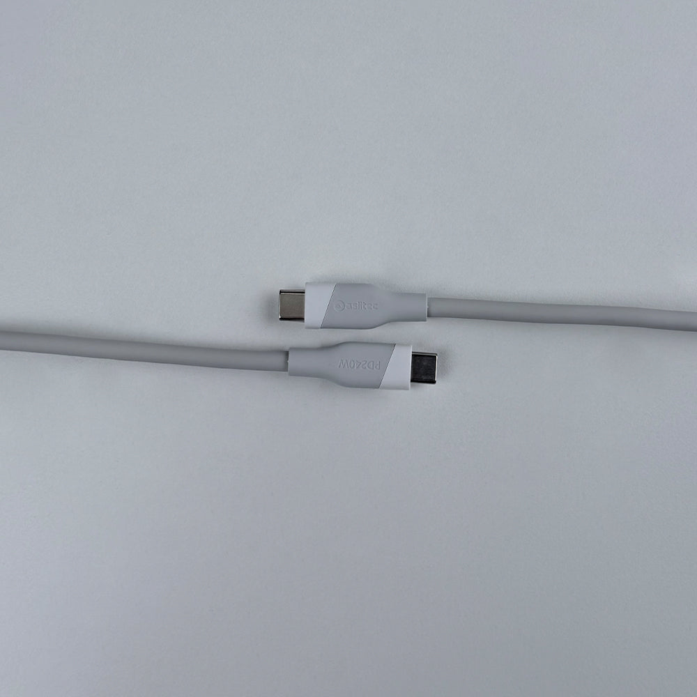 aslitec SILICORECHARGE 240W Fast Charging & Data Cable â€“ USB-C to USB-C