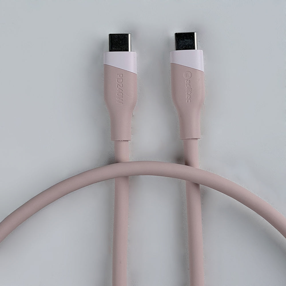 aslitec SILICORECHARGE 240W Fast Charging & Data Cable â€“ USB-C to USB-C