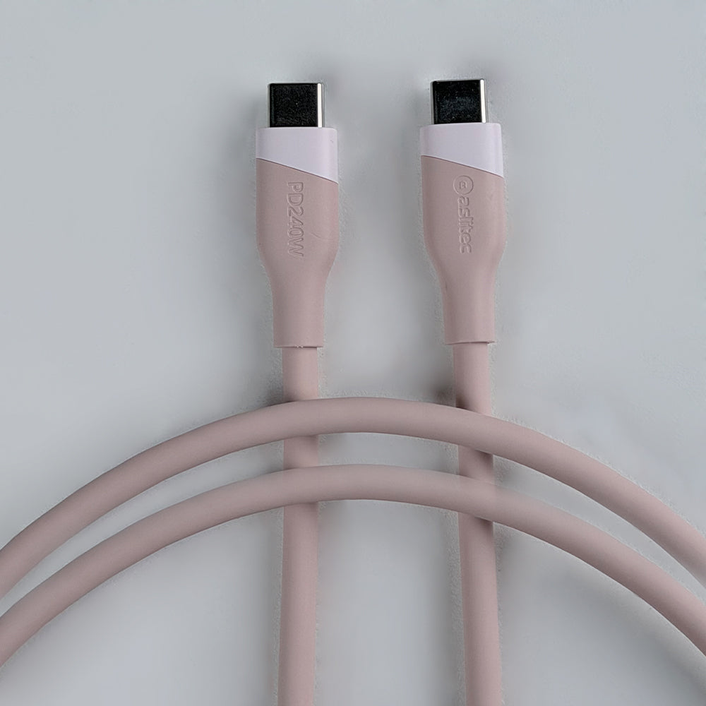 aslitec SILICORECHARGE 240W Fast Charging & Data Cable â€“ USB-C to USB-C