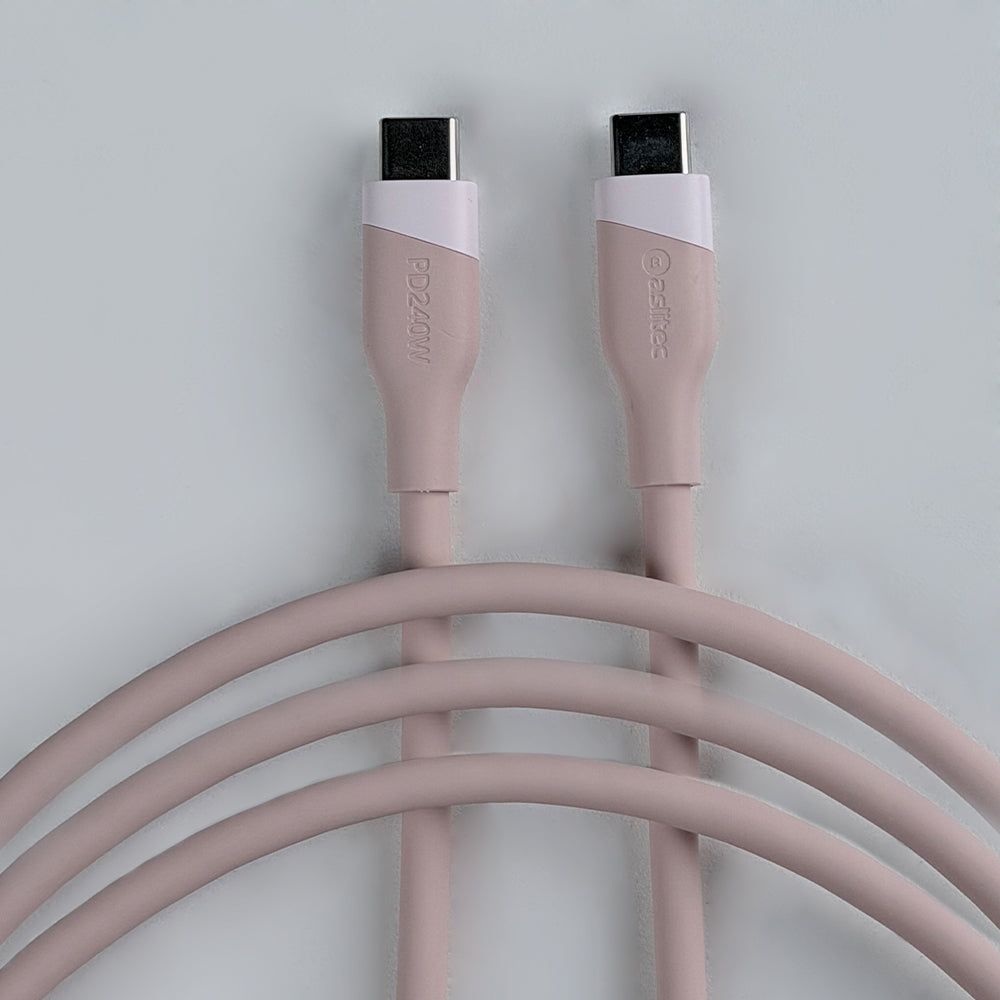 aslitec SILICORECHARGE 240W Fast Charging & Data Cable â€“ USB-C to USB-C