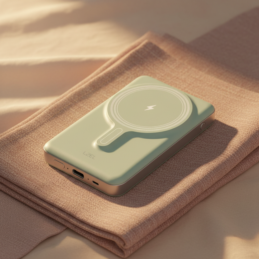 LZEL Novus MagPower 10,000mAh PD MagSafe Power Bank 20W USB-C | Light Green