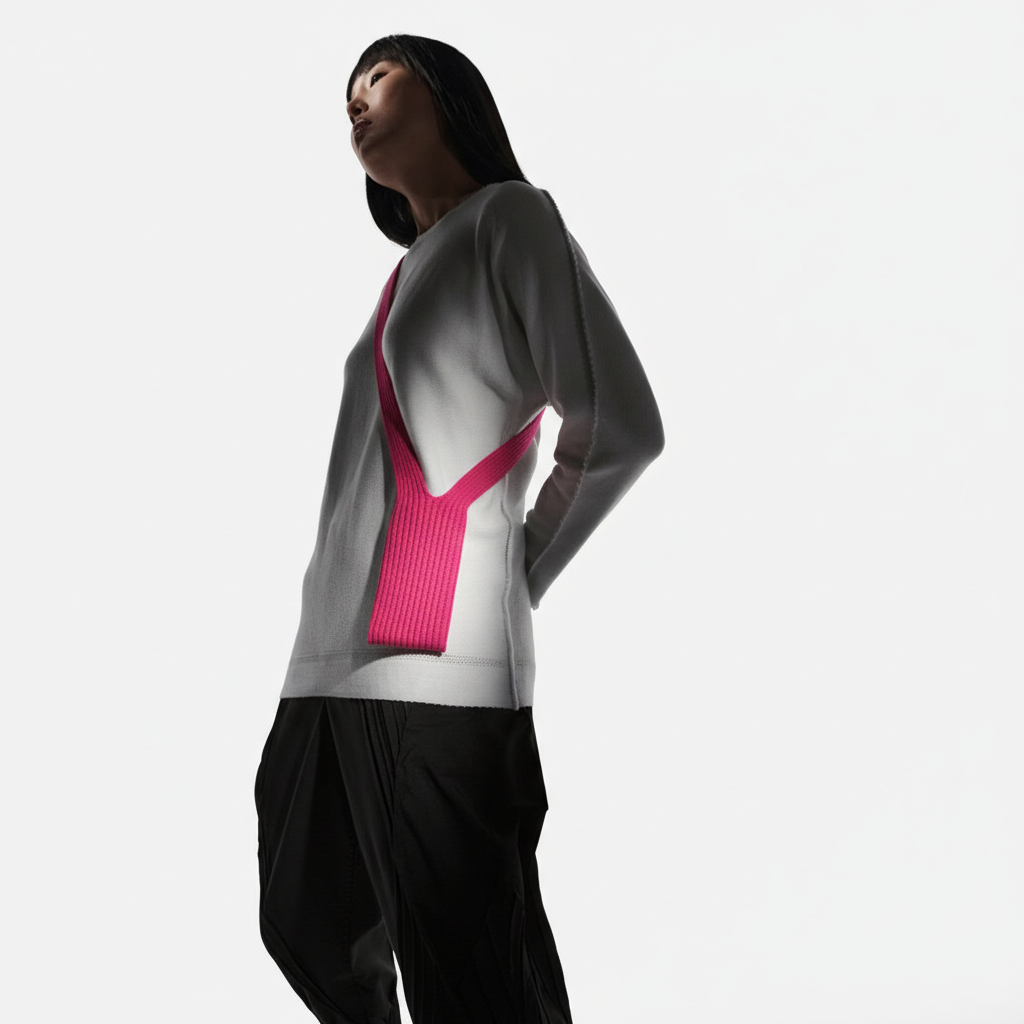 Phone Pocket with Strap â€“ Stretch Knit Wearable iPhone Holder 80 cm | Pink