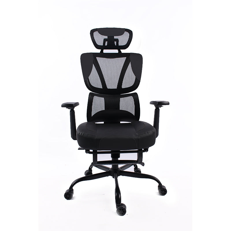 Black Bull Ergonomic Mesh Gaming & Office Chair with Footrest | Black