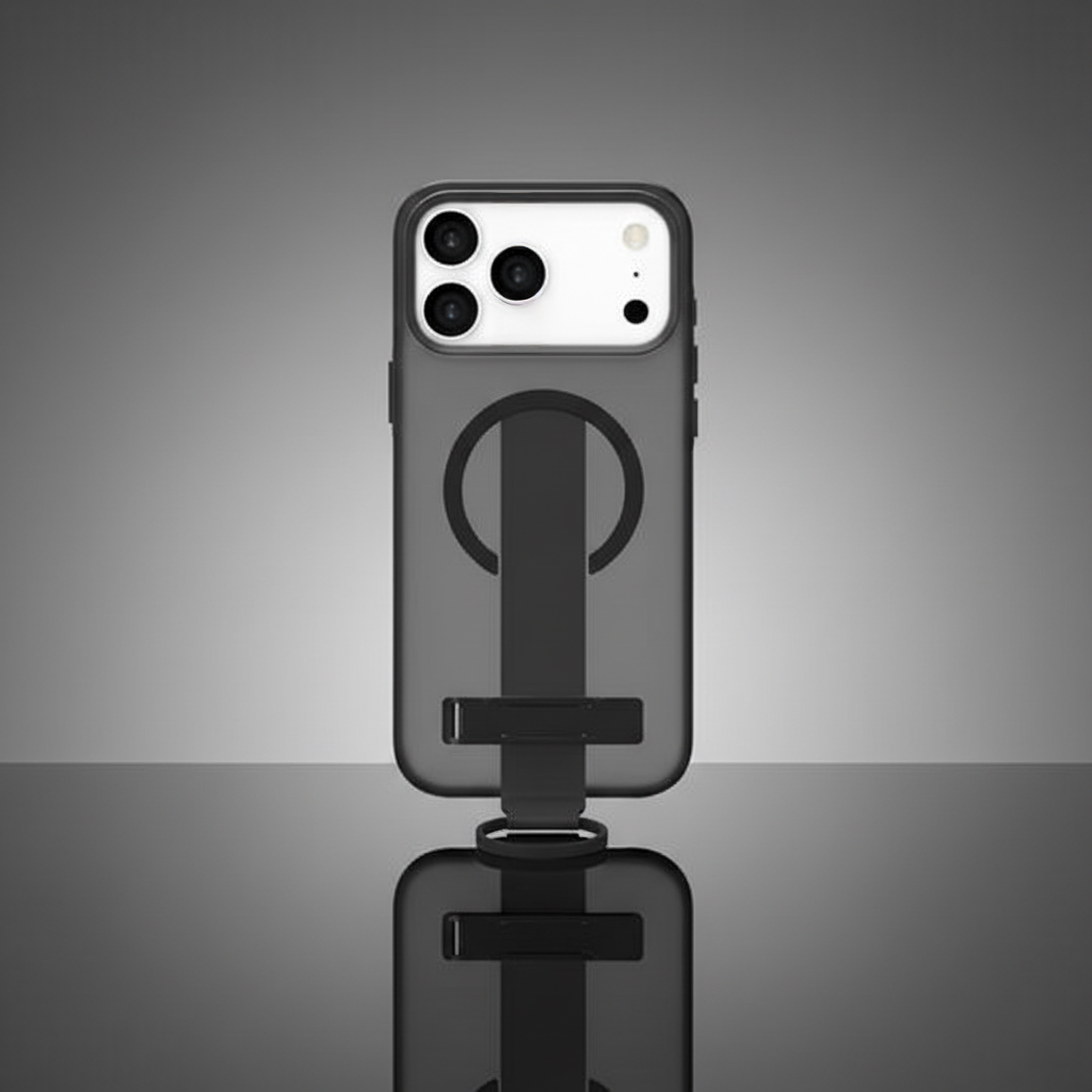 LZEL MagMatte Grip Case for iPhone 17 Pro Max | Black