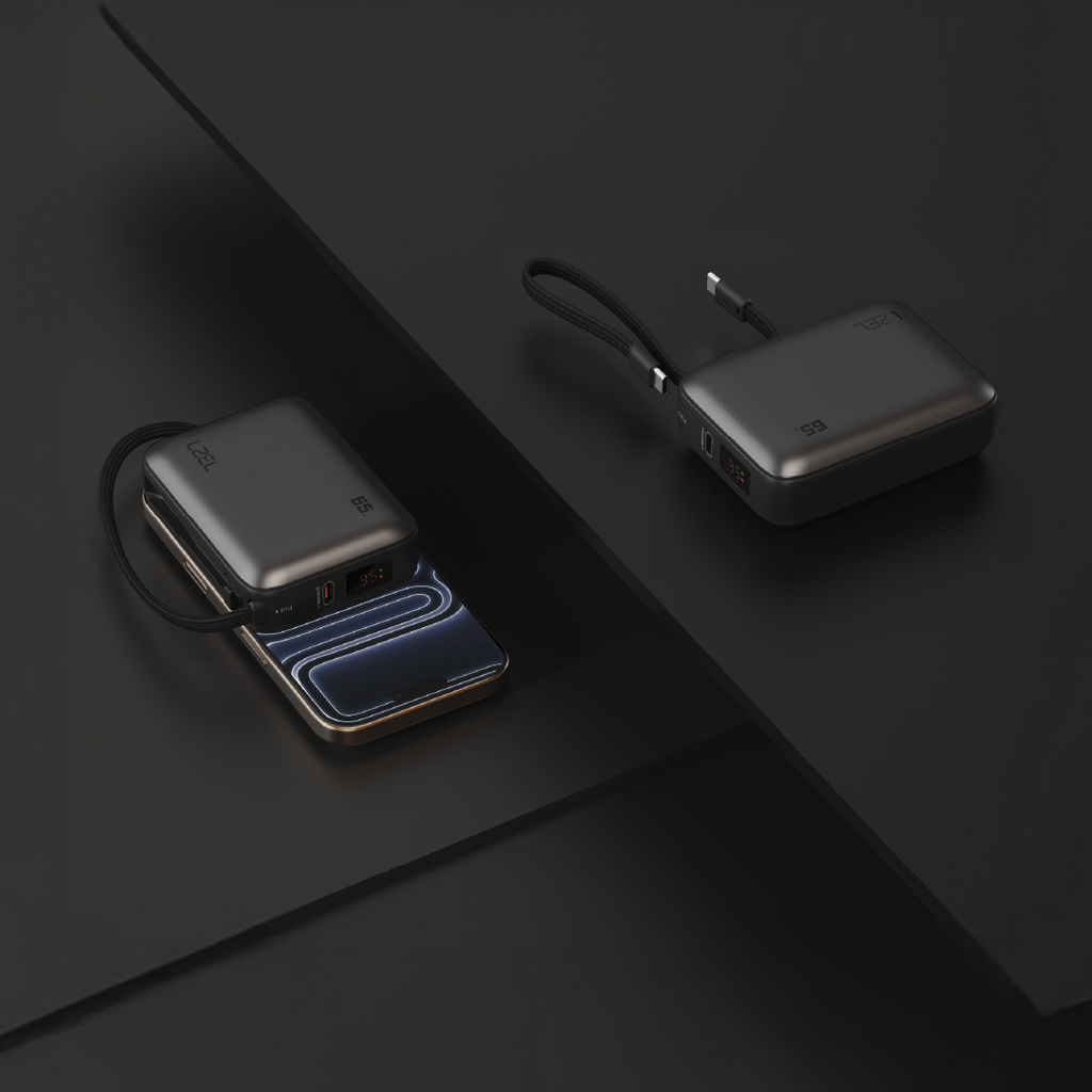 LZEL Zenoflex Flow10 20000Mah Pd3.0 & Qc 3.0| 65W |Dual Usb-C Input/Output Power Bank | Black