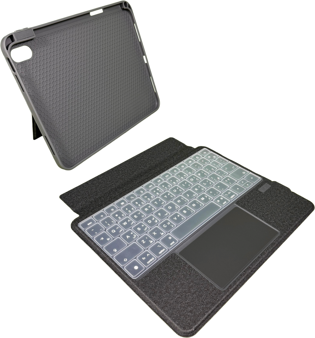 LZEL ZenKey Neura Series Smart Keyboard Case for iPad 10.9” & 11” (A16) 2025 | Black