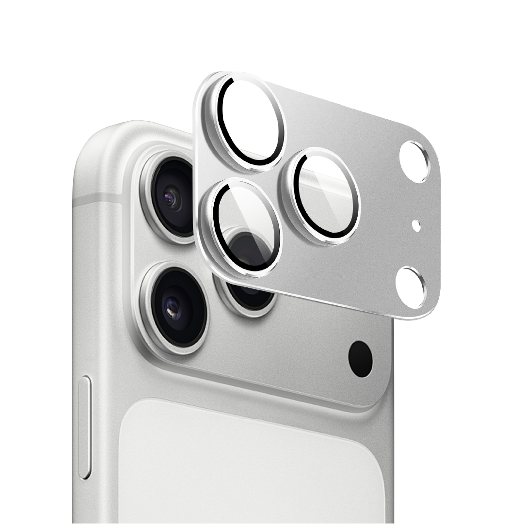 Asli  Global Armorlens Series Metal Tempered Glass Camera Lens Protector For IPhone 17 Pro | Silver