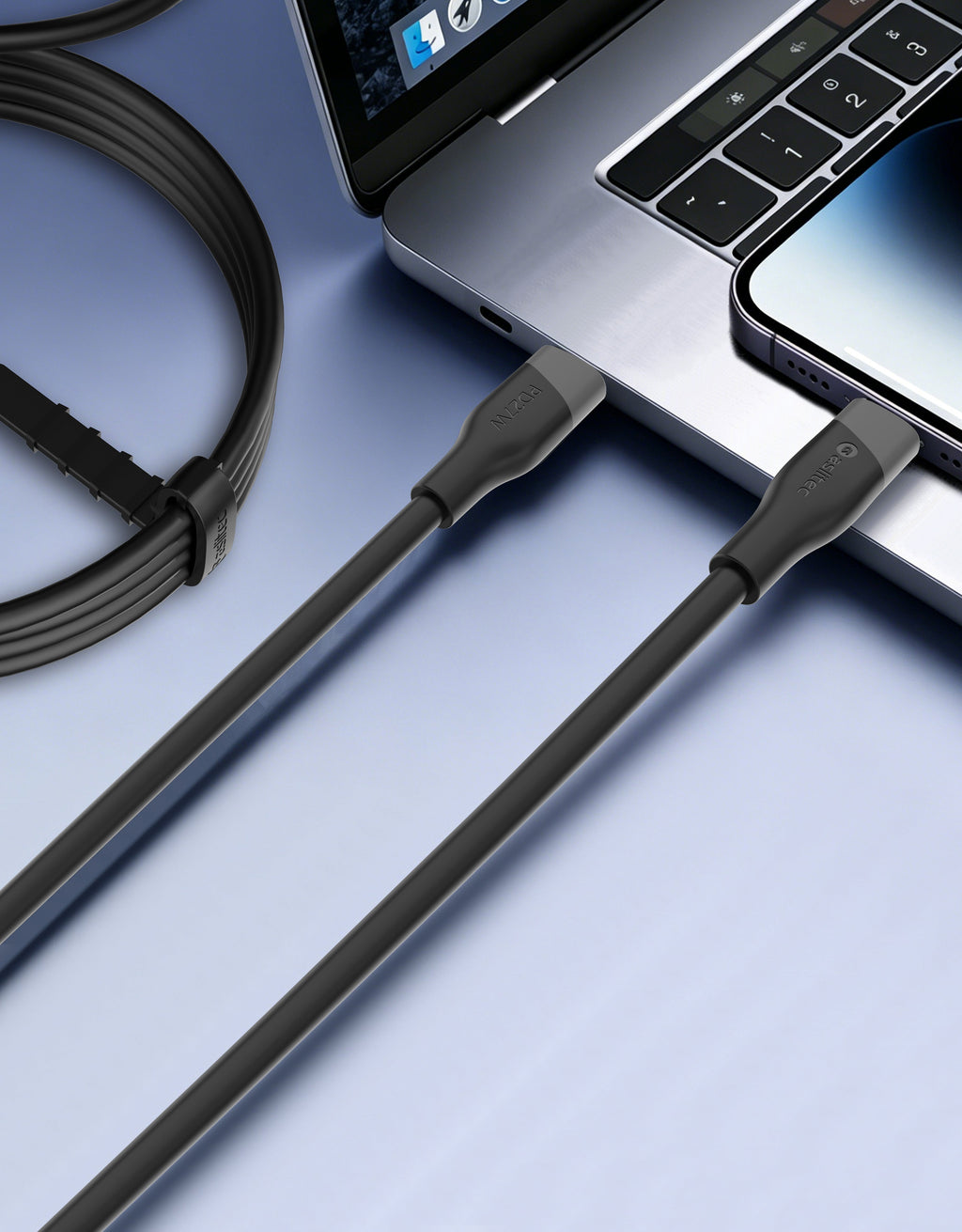 aslitec SILICORECHARGE SYNC Fast Charging & Data Cable â USB-C to Lightning