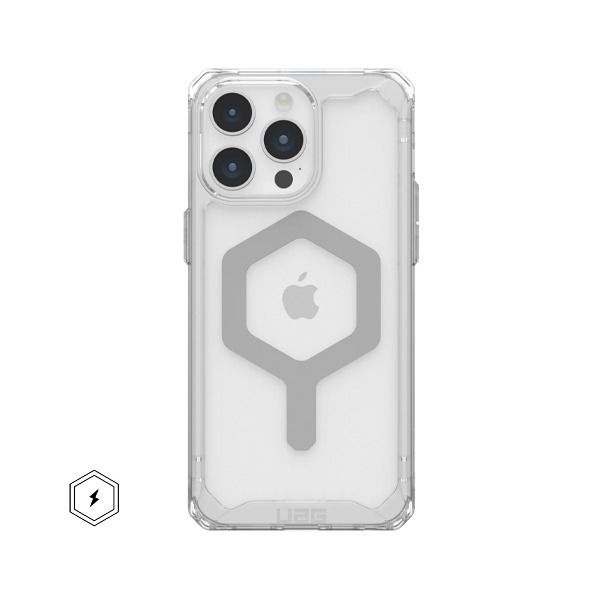 UAG iPhone 15 Pro Plyo MagSafe Case | ice/Silver