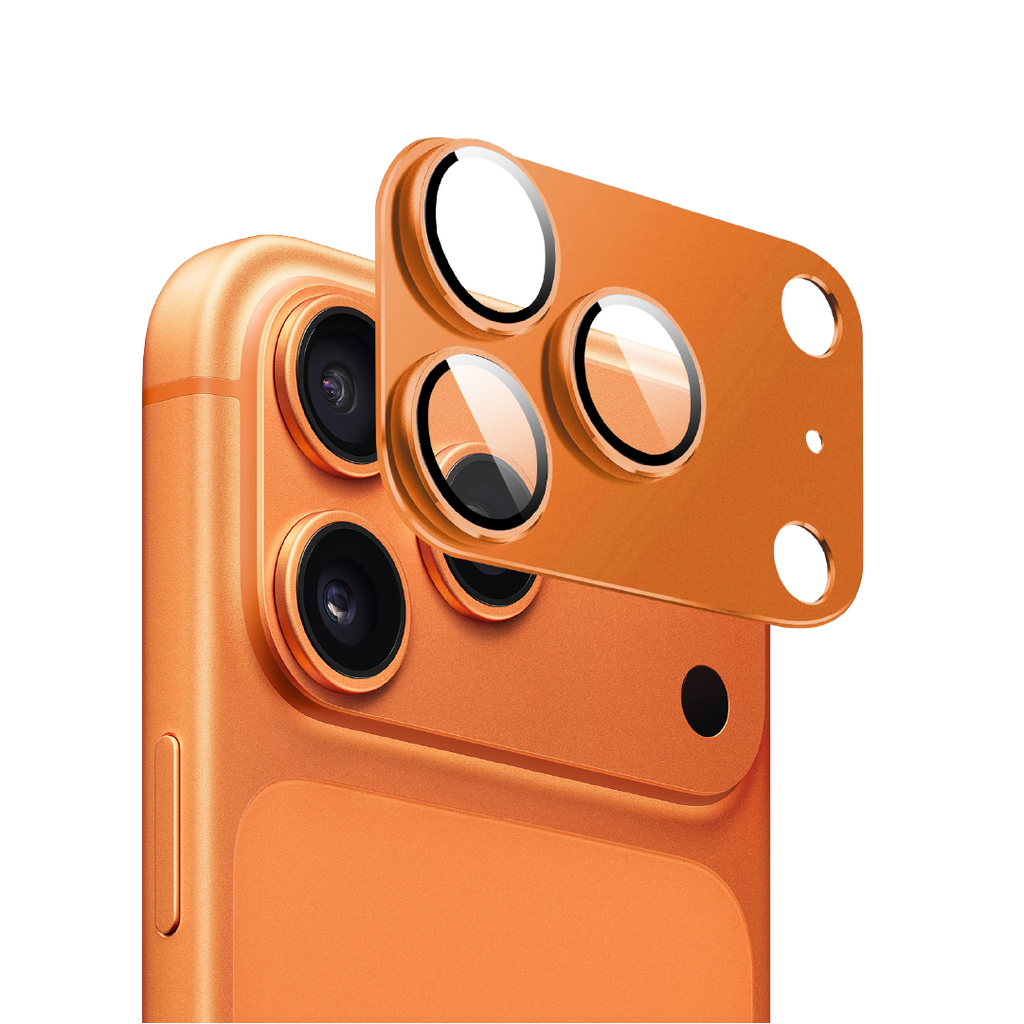 Asli  Global Armorlens Series Metal Tempered Glass Camera Lens Protector For IPhone 17 Pro | Orange