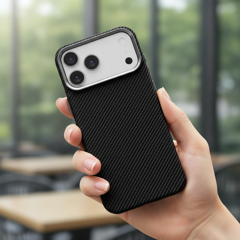 LZEL Magcarbon 3Dgrip Case For Iphone 17 Pro Max | Black