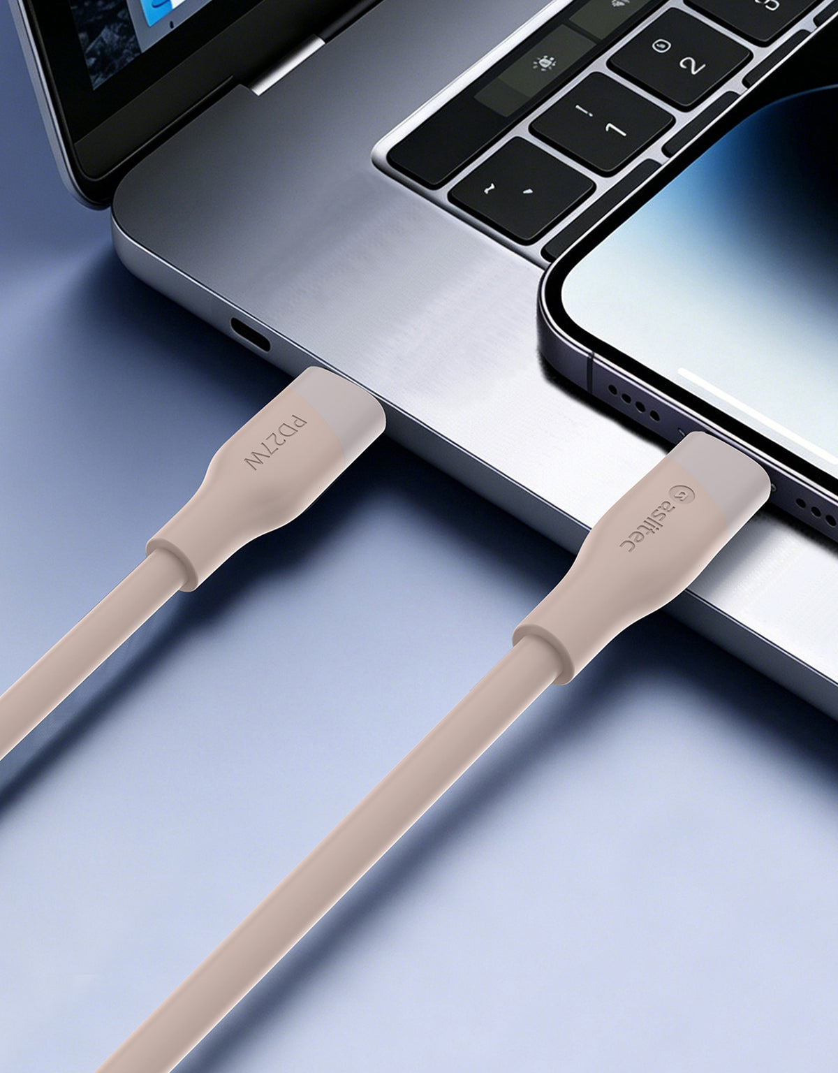aslitec SILICORECHARGE 240W Fast Charging & Data Cable â€“ USB-C to USB-C