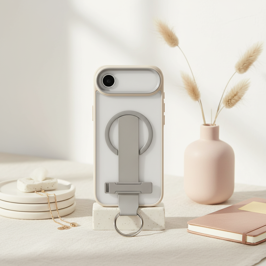 LZEL MagMatte Grip Case for iPhone Air | Titanium