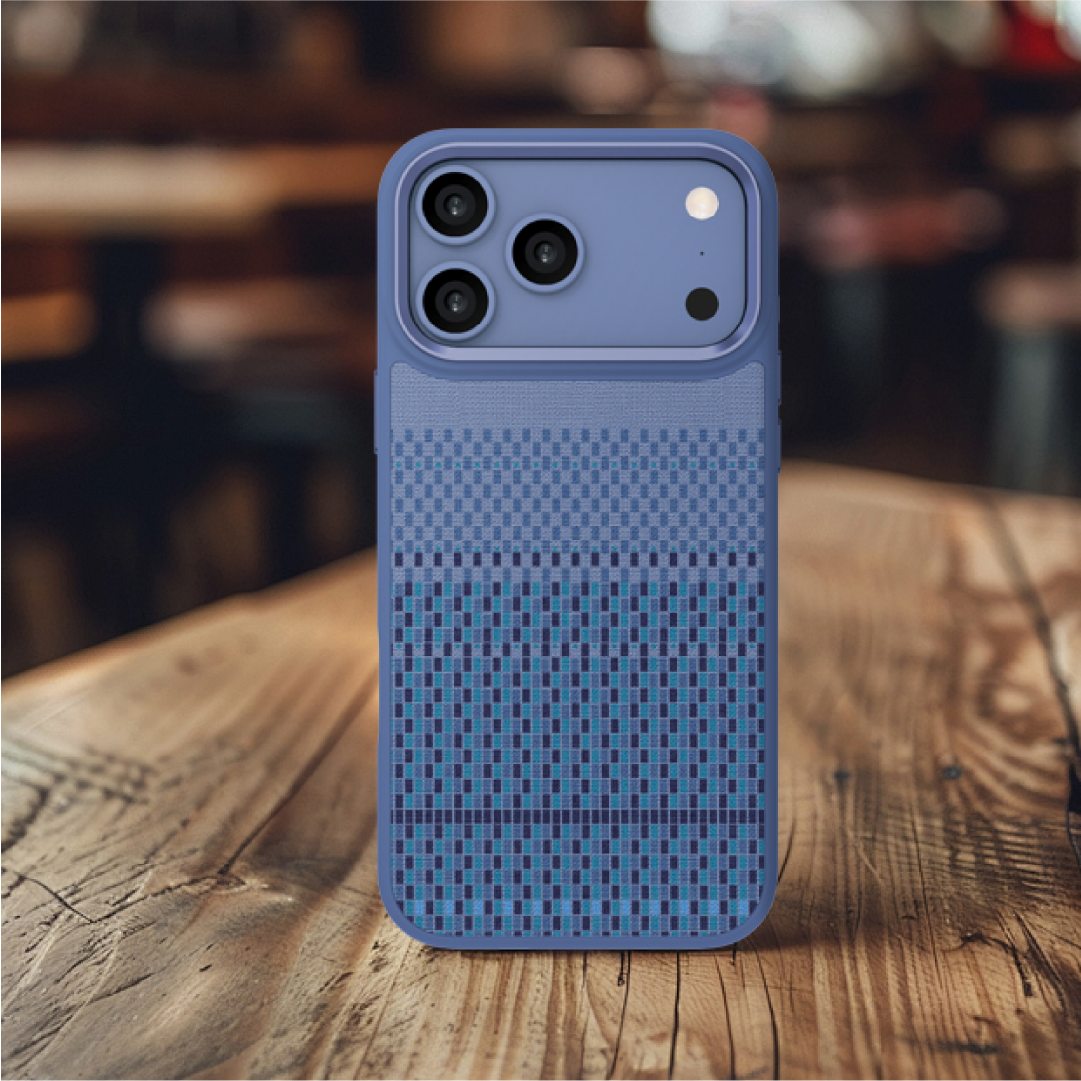 LZEL Fabric Case With Magsafe For IPhone  17 Pro | Dark Blue