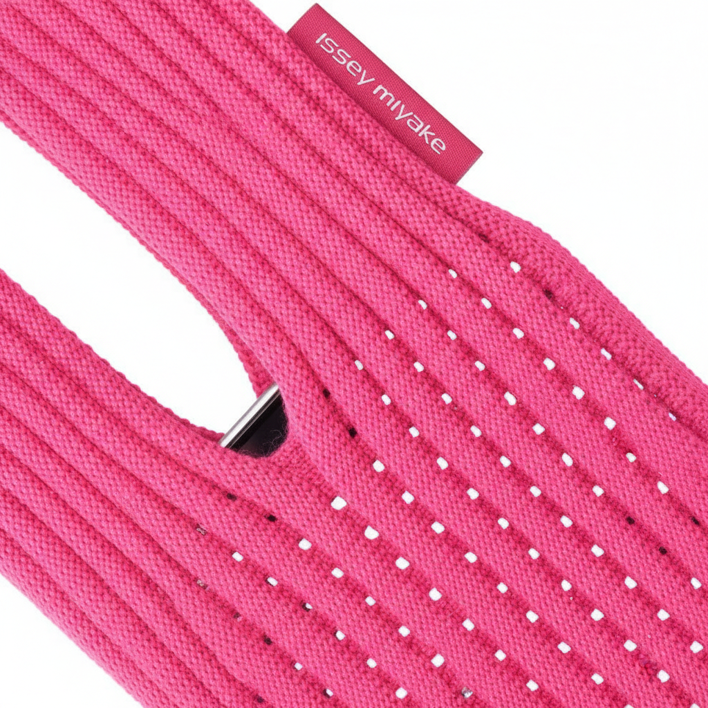 Phone Pocket with Strap â€“ Stretch Knit Wearable iPhone Holder 80 cm | Pink