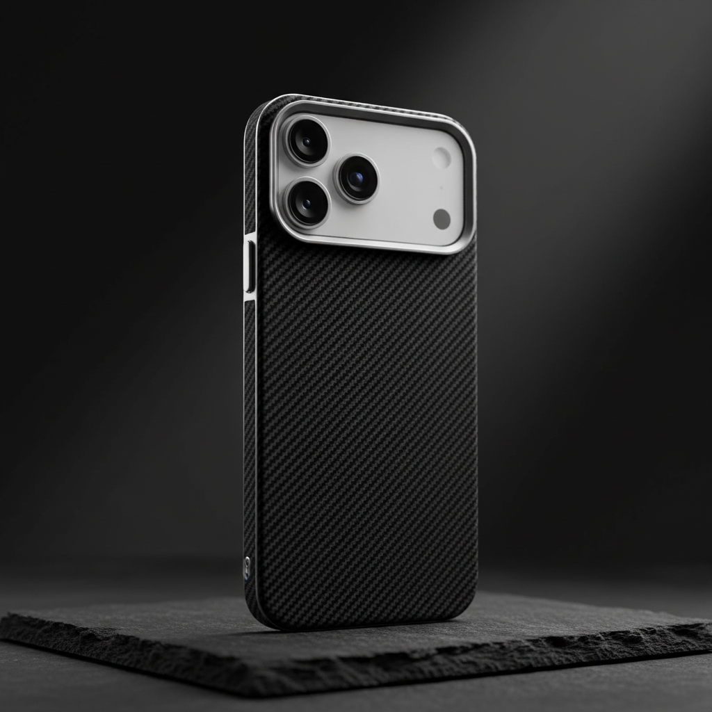 LZEL Magcarbon 3Dgrip Case For Iphone 17 Pro Max | Black