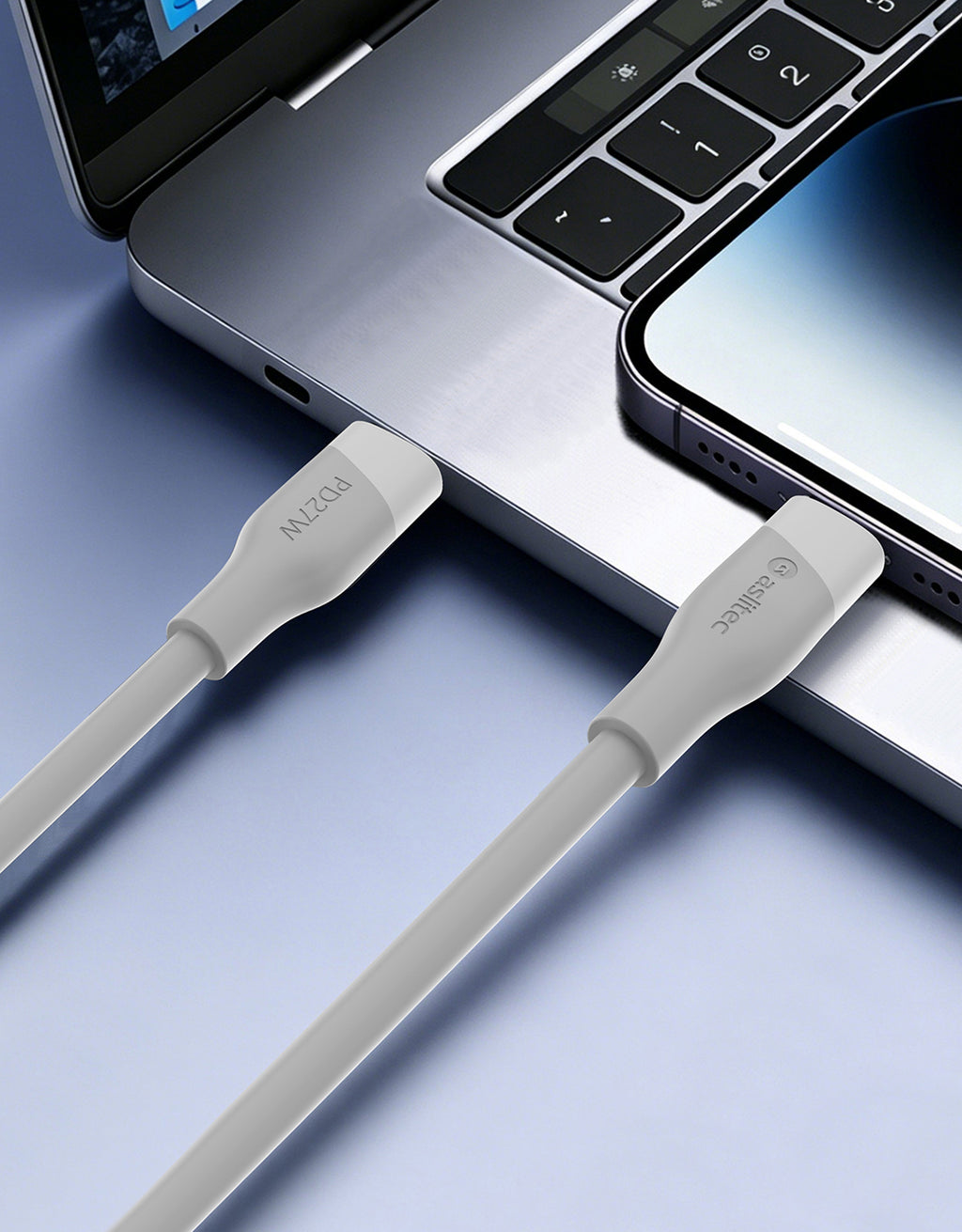 aslitec SILICORECHARGE 65W Fast Charging & Data Cable â USB-A to USB-C