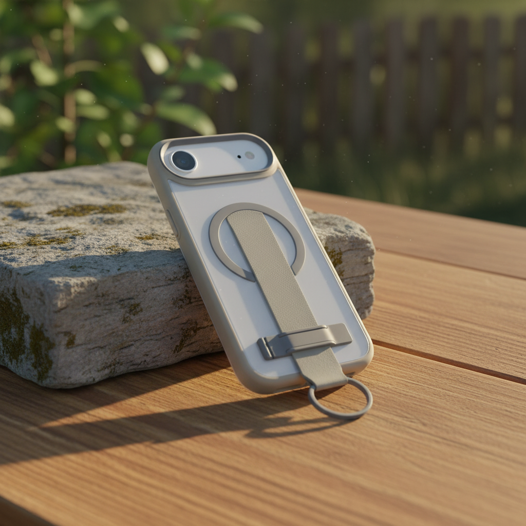 LZEL MagMatte Grip Case for iPhone Air | Titanium