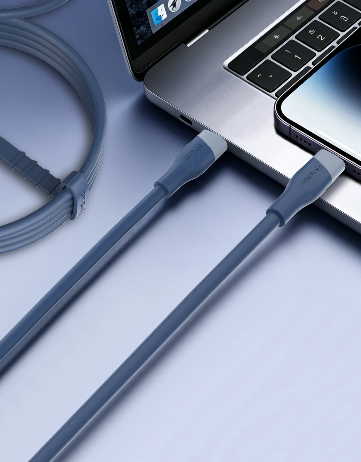 aslitec SILICORECHARGE SYNC Fast Charging & Data Cable â USB-C to Lightning