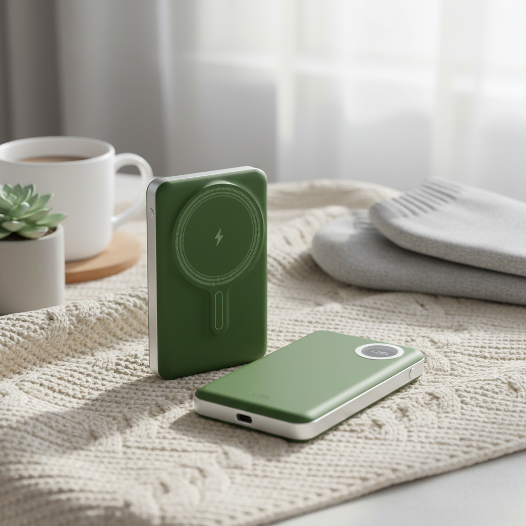 LZEL Novus MagPower 10,000mAh PD MagSafe Power Bank 20W USB-C | Green
