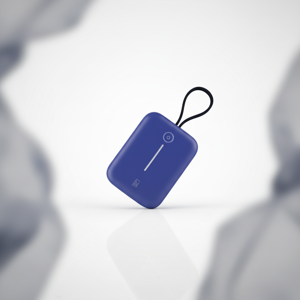 LZEL PrimeBrio Neo 10K Mini Power Bank 22.5W – 10000mAh, Detachable Type-C Cable | Blue