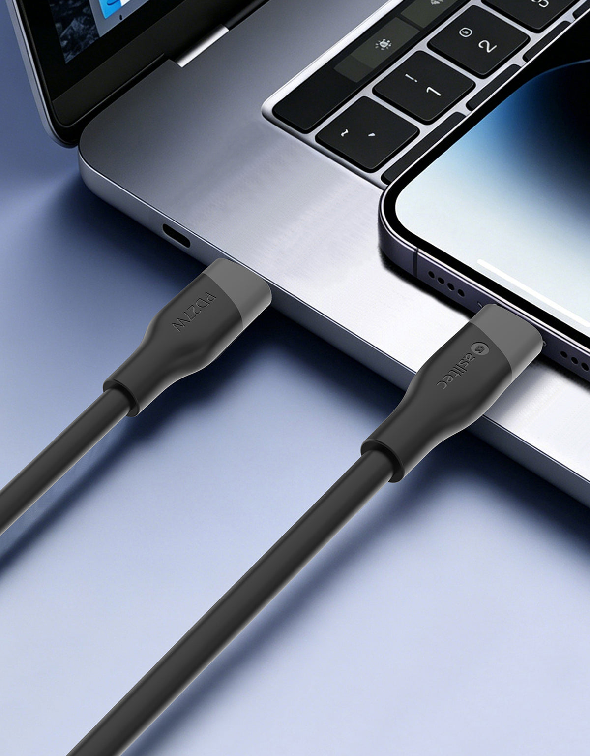 aslitec SILICORECHARGE SYNC Fast Charging & Data Cable â USB-C to Lightning