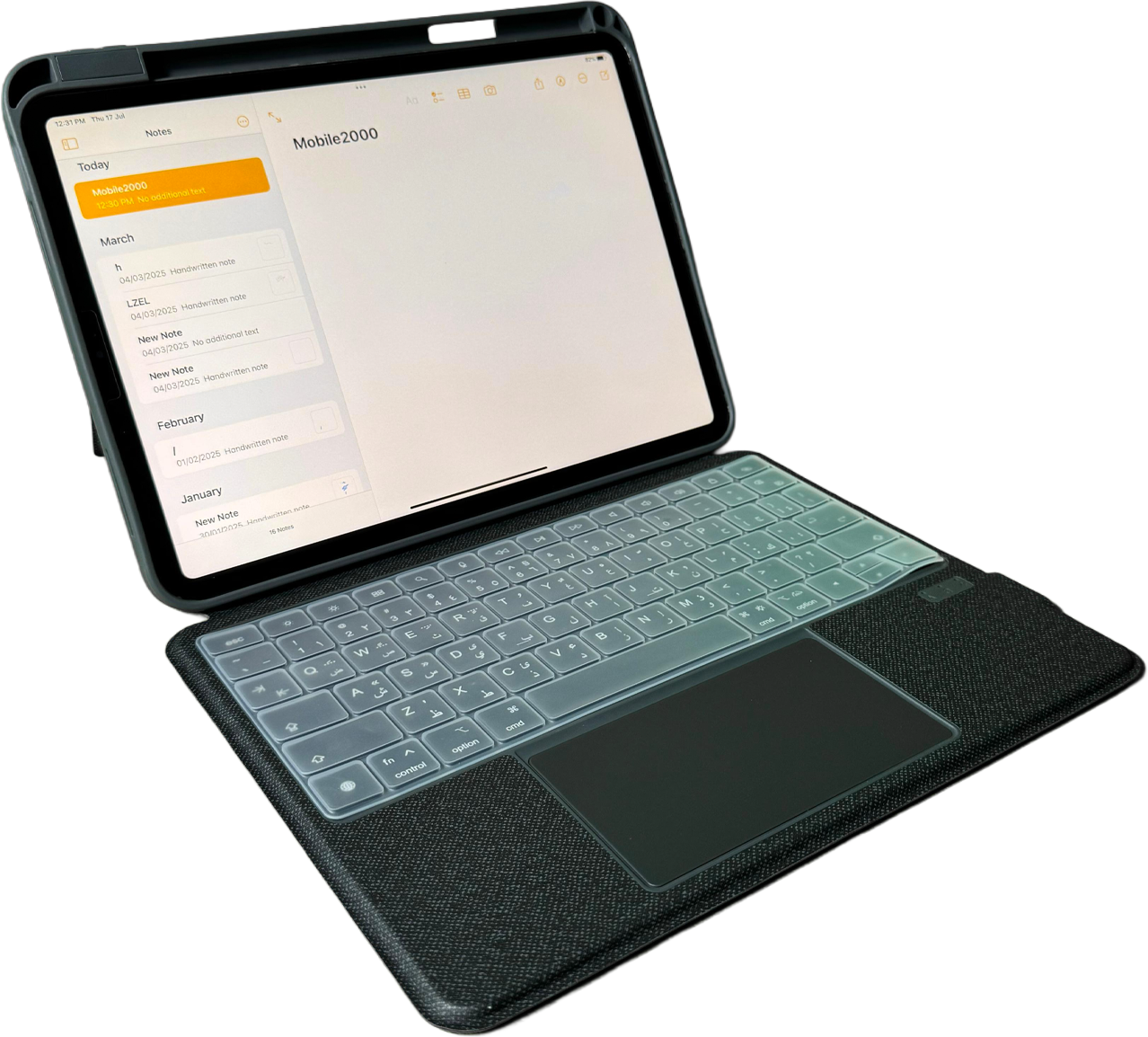 LZEL ZenKey Neura Series Smart Keyboard Case for iPad 10.9â€ & 11â€ (A16) 2025 | Black